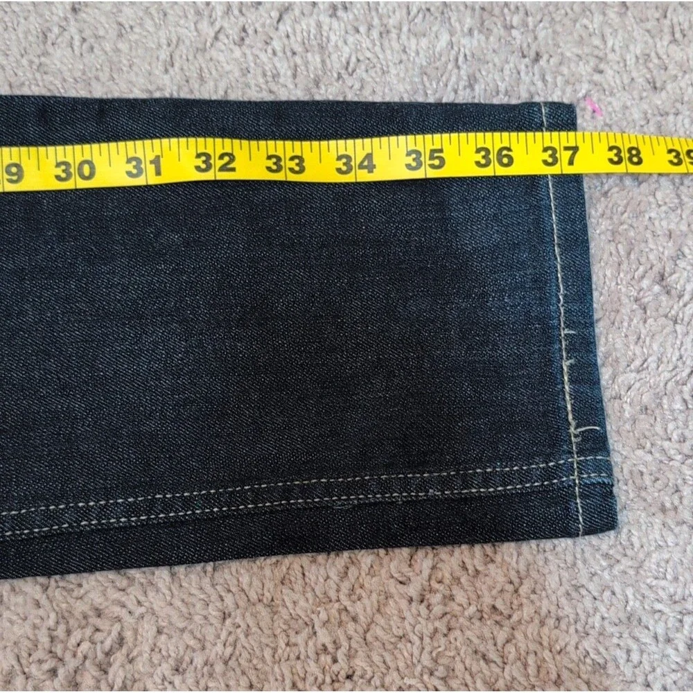 Levi's Men's Slim Fit Dark Blue Denim Jeans Dark Wash Button Zip 5-Pocket Logo